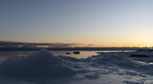 Sunset over Lake Huron, Manitoulin Island, Ontario, Canada