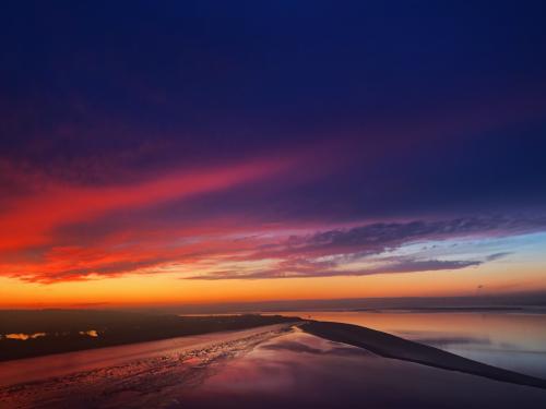 Sunset over The Humber, UK