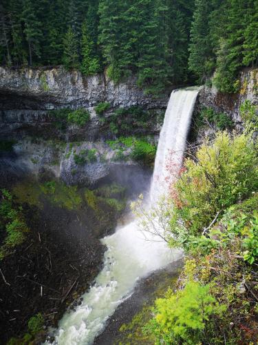 A big Dump of water from Brandywine Fall's, BC Canada