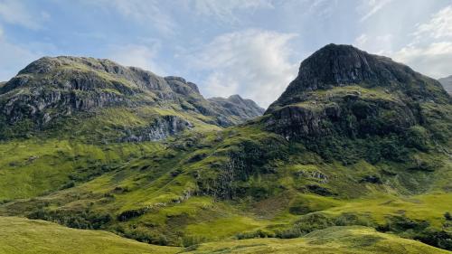 Two of the Three Sisters in Glencoe, Scotland