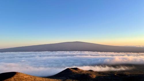 A view of Mauna Loa from her neighbor Mauna Kea. Big Island, HI.