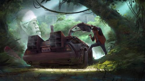 Back to the Future in a forest in the past