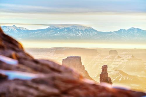 A fiery sunrise at Canyonlands