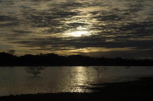 Sky over a lagoon in El Impenetrable National Park, Chaco Province, Argentina