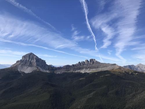 Crowsnest Mountain and the Seven Sisters near Coleman, AB Canada