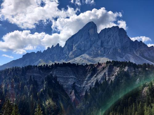 Morning in the Dolomites, Passo delle Erbe South Tyrol Italy,