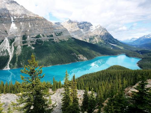 Bow Summit Glacier Lake, Banff National Park, Canada