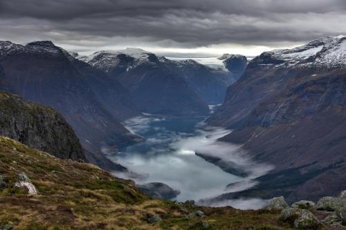 Norway - I didn't hike or climb. I bought a ticket and rode the gondola -