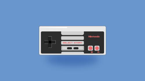 Not very original, but I tried to reproduce the NES controller.