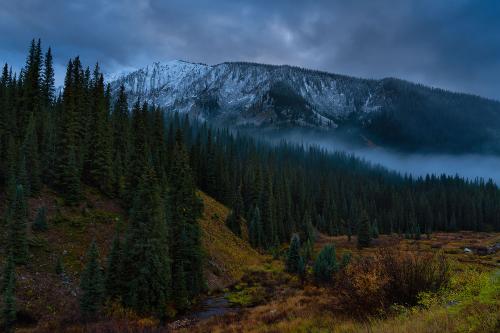 Rolling fog near Crested Butte, Colorado