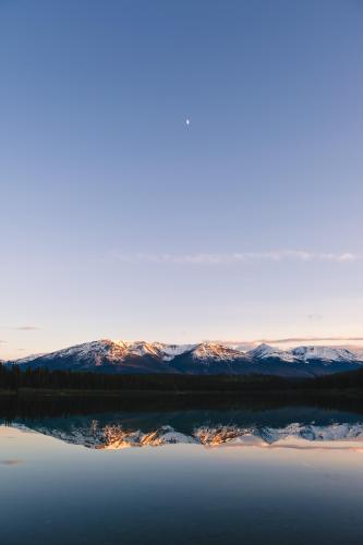 Sunset over Jasper National Park, Alberta Canada