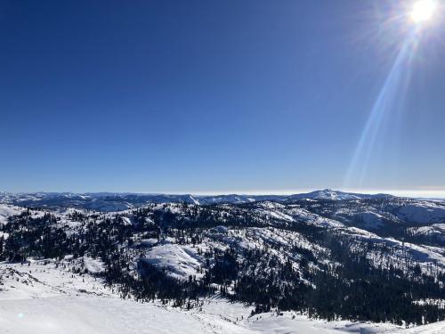 California High Sierras on a bluebird winter day