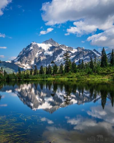 This is my favorite mountain in the lower 48 states: Mount Shuksan, Washington.