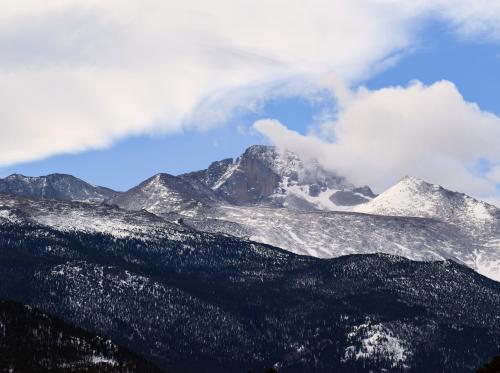 Clouds over Long's Peak