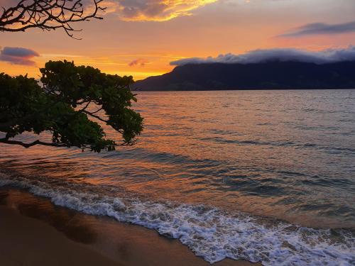 Sunset in Ilhabela, Brazil.