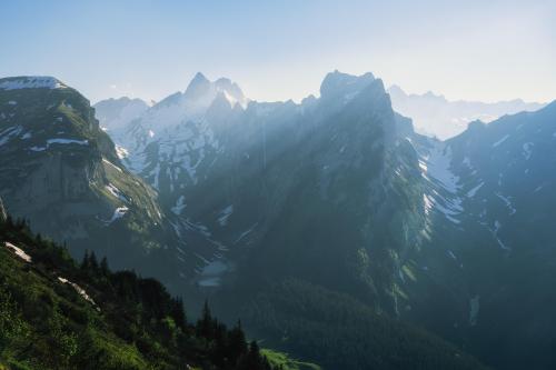 Appenzell Alps on a late summer afternoon, Switzerland