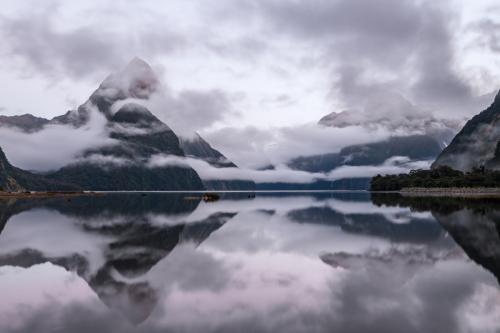 Reflection perfection at Milford Sound, NZ