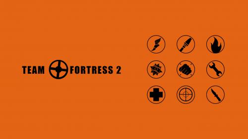 Team Fortress 2 classes minimalistic