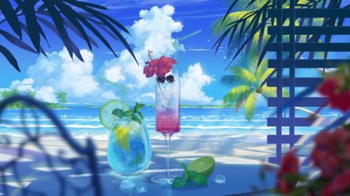 Drinks in Paradise