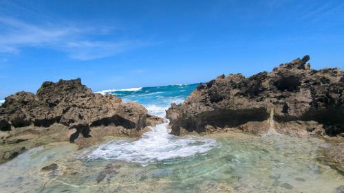 Hidden Waterfall and pool on the North Shore of Oahu