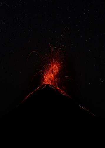 Mt Fuego eruption in Guatemala