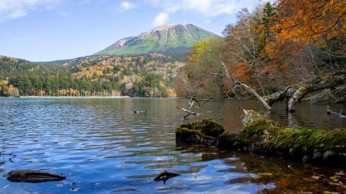 Autumn at Lake Onnetō. Akan-Mashu National Park, Hokkaido, Japan.