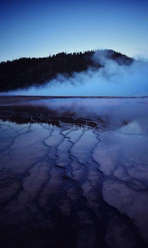 Don’t take your camera to a hot spring when it is freezing temperature. This was only photo I got before my camera broke. Yellowstone National Park