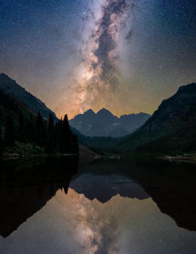 Stayed out til 4am in the dark mountains of Colorado to capture this magnificent alignment!