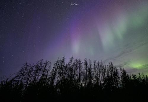 Aurora Northern village of Pinehouse Lake - metis community in Saskatchewan Canada by Dre Erwin Photography