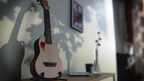 Ukulele on a table