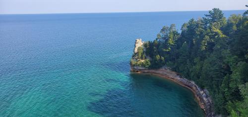 View from Miners Castle at Pictured Rocks National Lakeshore