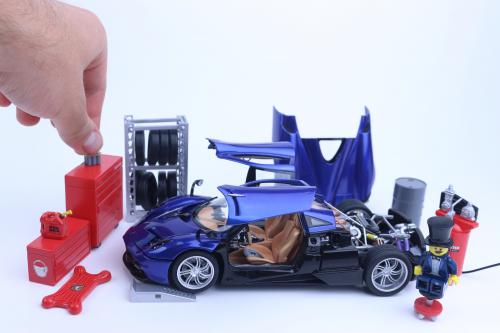 Tiny super detailed hand made Pagani Huayra scale model