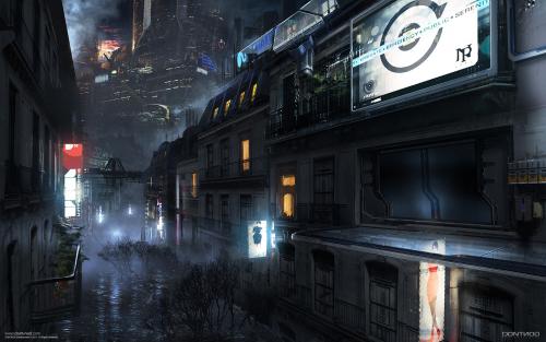 Cyberpunk Wallpapers. Paris 2084.