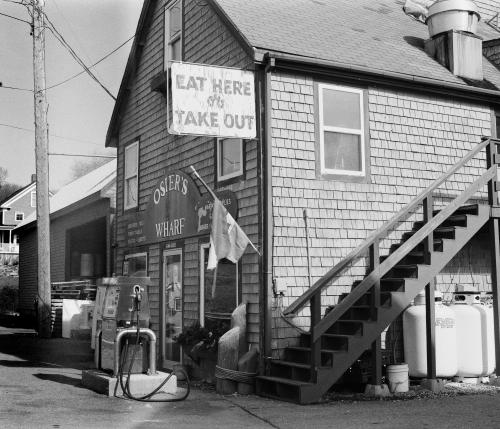 A small general store down a peninsula in rural Maine, USA.