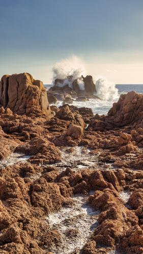 Walking on the beach and smelling the fresh salt air, Isolella, Corsica