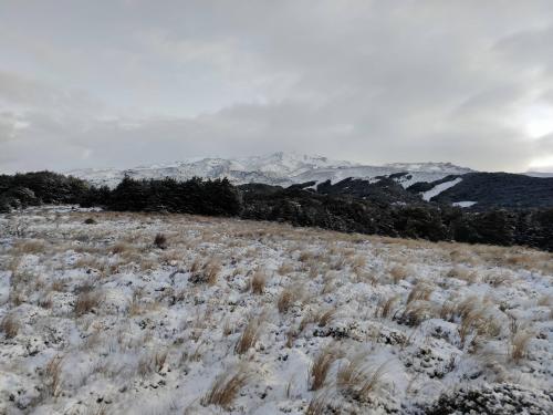 View from the trail hut of Mt Tongariro, NZ