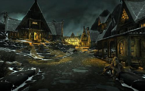 There’s No Place Like Home. Whiterun Streets By Night