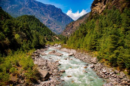 Dudhkoshi River on the way to Everest Base Camp, Nepal