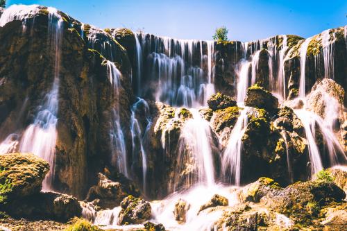 Waterfall in Jiuzhaigou, Sichuan, China