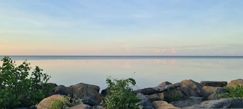 The Atlantic ocean. Georgetown, Guyana