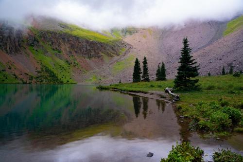 Cloudy Mountain Lake in Southwest, Colorado