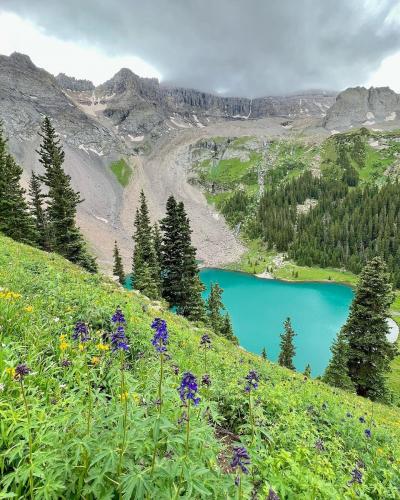 A moody July day in Mount Sneffels Wilderness, Colorado