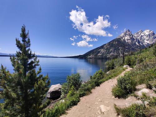 from the Northwest shore of Jenny Lake, Grand Teton National Park