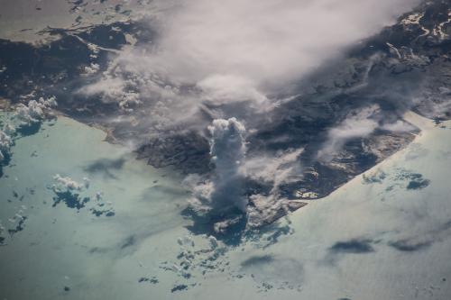 The cumulus castellanus cloud over Andros Island, Commonwealth of The Bahamas, United Kingdom of Great Britain and Northern Ireland was photographed on July 19, 2016 from the International Space Station.