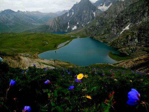 Vishansar Alpine lake Sonamarg Jammu and Kashmir India