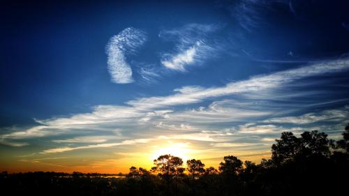 Whispy Clouds This Morning In Houston Texas
