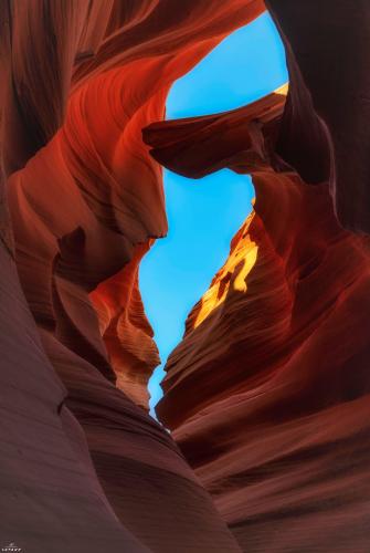 Inside Antelope Canyon, Page, August 2019