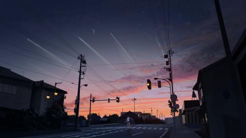 Anime Sunset