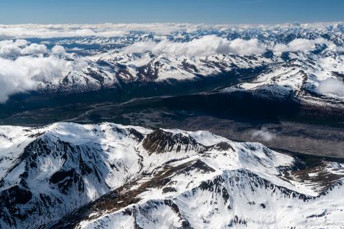 An aerial view of Denali National Park, Alaska, USA! Definitely one of the best ways to see the National Park!