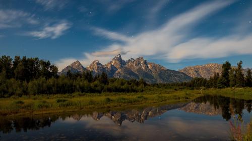 Teton Under the Moon